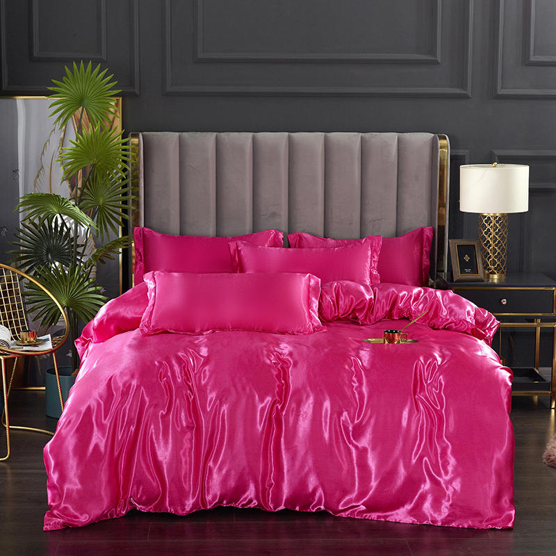 Candy Pink Satin Dynetrekk