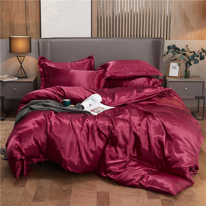 Vanlig Polycotton Dynetrekk Burgundy