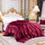 Vanlig Dynetrekk I Burgundy Ice Silk Satin